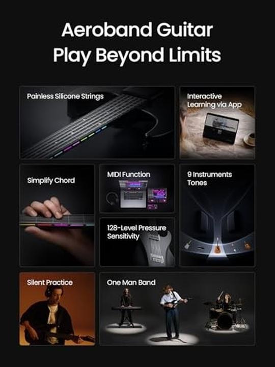 Produktbild smart Guitar AeroBand MIDI black (Akustik Gitarre)