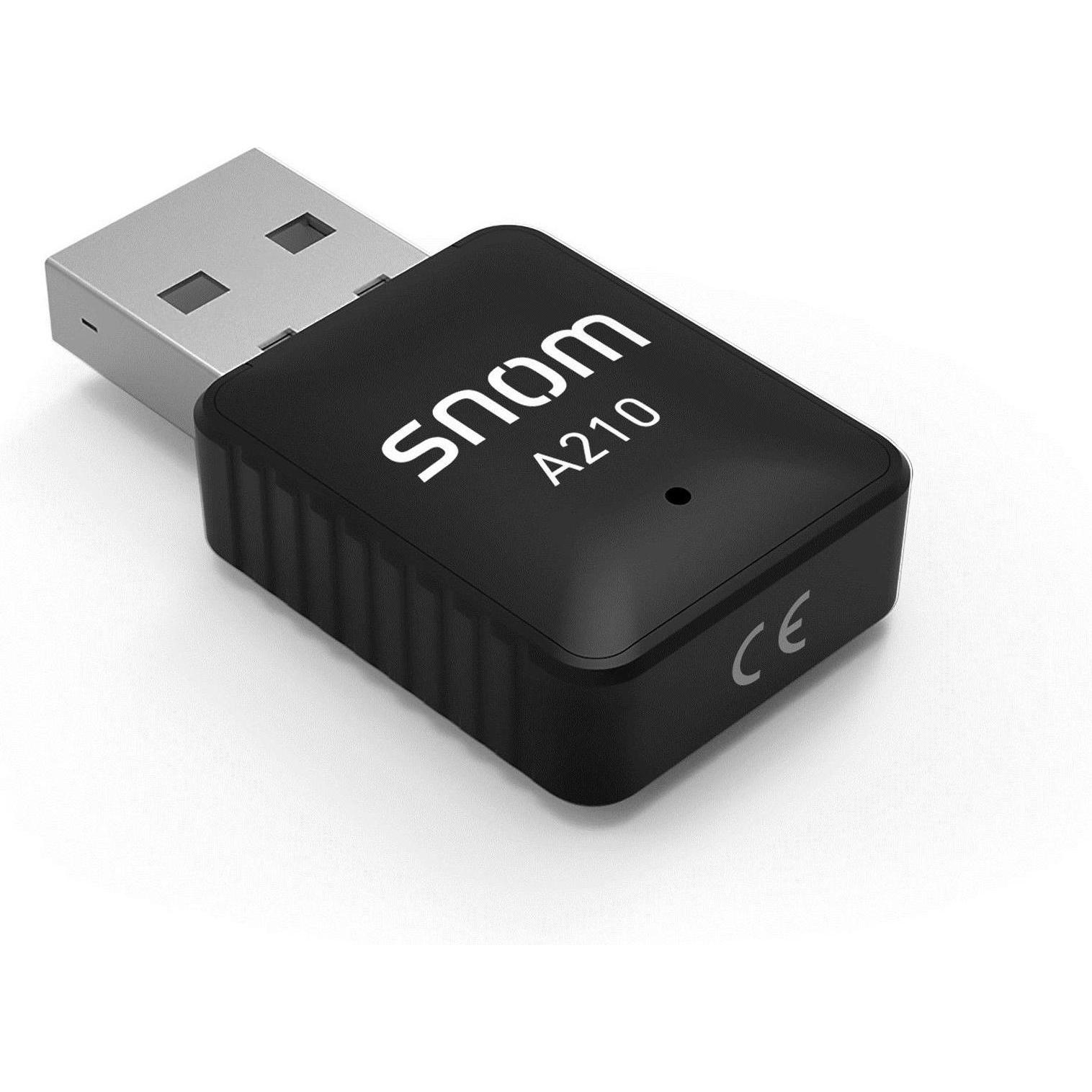 Snom A210 WiFi Dongle (USB), Netzwerkadapter, Schwarz