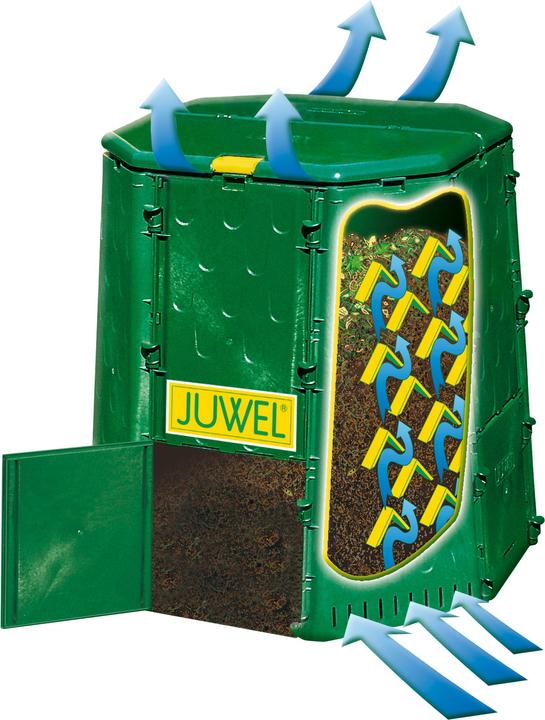 Actual product image Juwel Kompostbehälter Komposter Aeroquick 890 XXL mit Deckel, Nutzinhalt: 900 l (900 l)