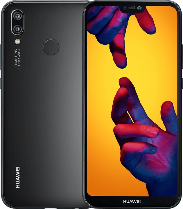 Actual product image Huawei P20 Lite (64 GB, Midnight Black, 5.80", Hybrid Dual SIM, 4G)