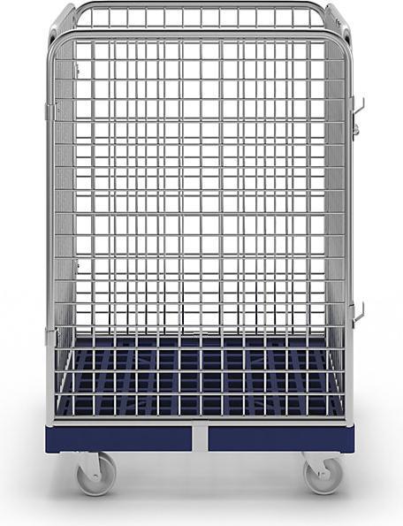 Actual product image kaiserkraft Wire mesh container with plastic roll plate