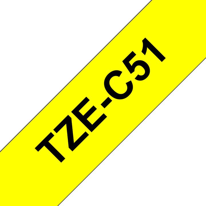 Produktbild Brother Tze-C51 (2.40 cm, Schwarz)