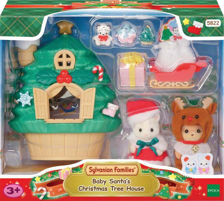 Sylvanian Families Baby Santa's Christmas Tree House