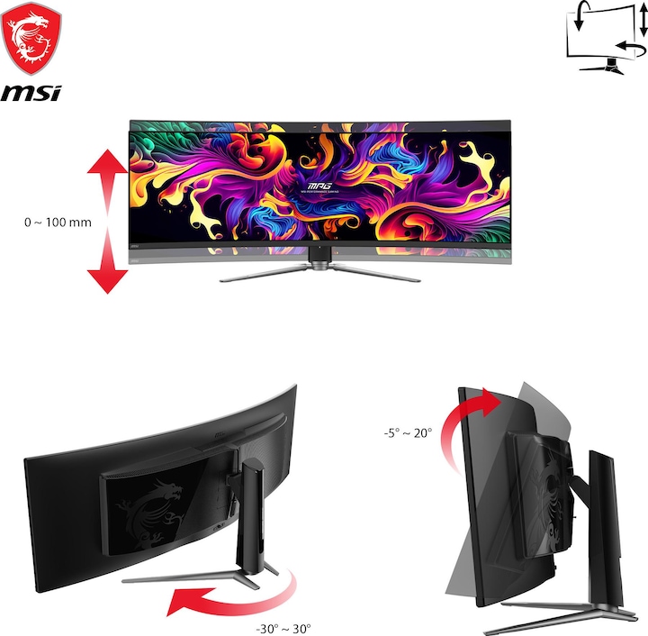 Produktbild MSI MPG 491CQPDE QD-OLED (5120 x 1440 Pixel, 49")