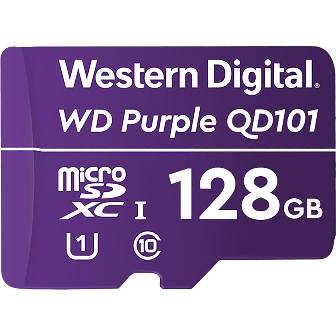 WD Purple QD101 (128 GB, microSDXC, U1, UHS-I), Speicherkarte, Violett
