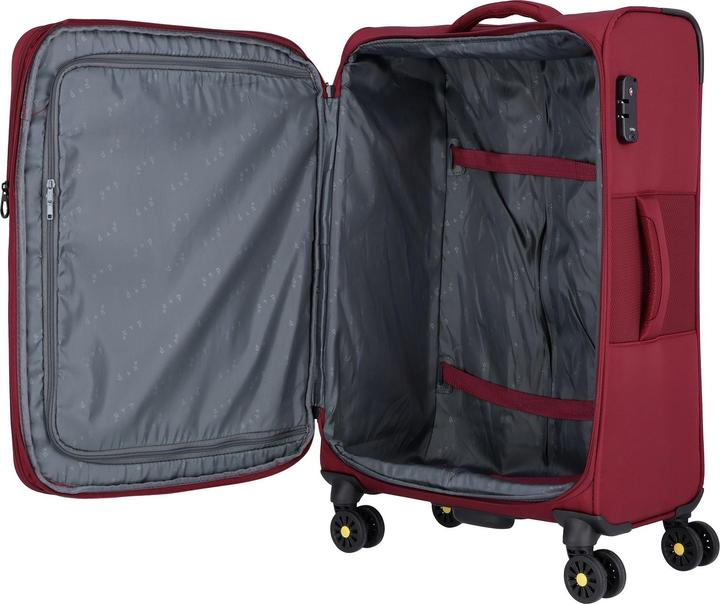 Produktbild D&N Travel Line 9704 4 Rollen Trolley M 68 cm mit Dehnfalte (75 l)