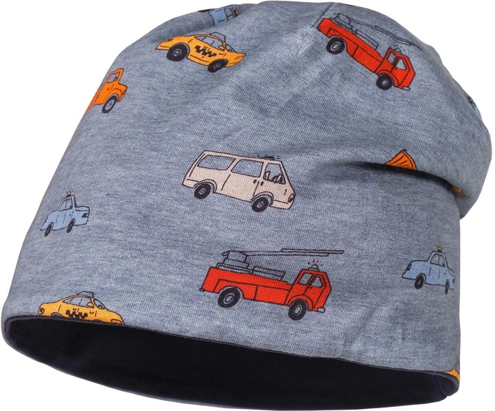 Produktbild Maximo Mütze Beanie reversible Cars Gr. 51 - 53 (51 - 53)