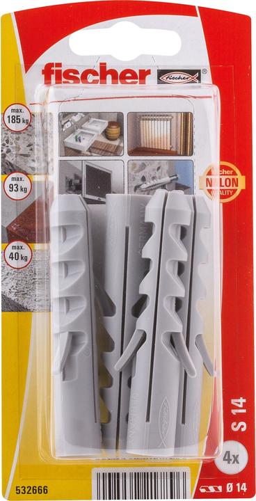 Actual product image Fischer Dowel S 14 K (4 pcs.)