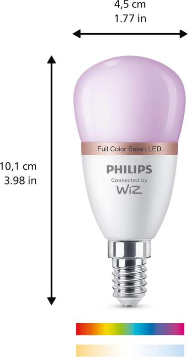 Image du produit Philips PHI WFB 40W P45 E14 922-65 RGB 1PF/6 (E14, 470 lm, 1x)