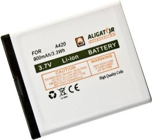 Actual product image Aligator battery A420/V500, Li-Ion
