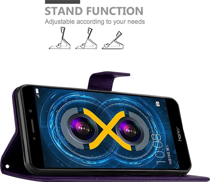 Produktbild Cadorabo Flower Book Cover (Honor 6X)