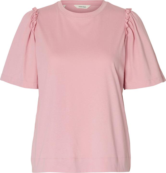 Actual product image Selected Femme Gerüschtes Baumwoll T-Shirt (S)