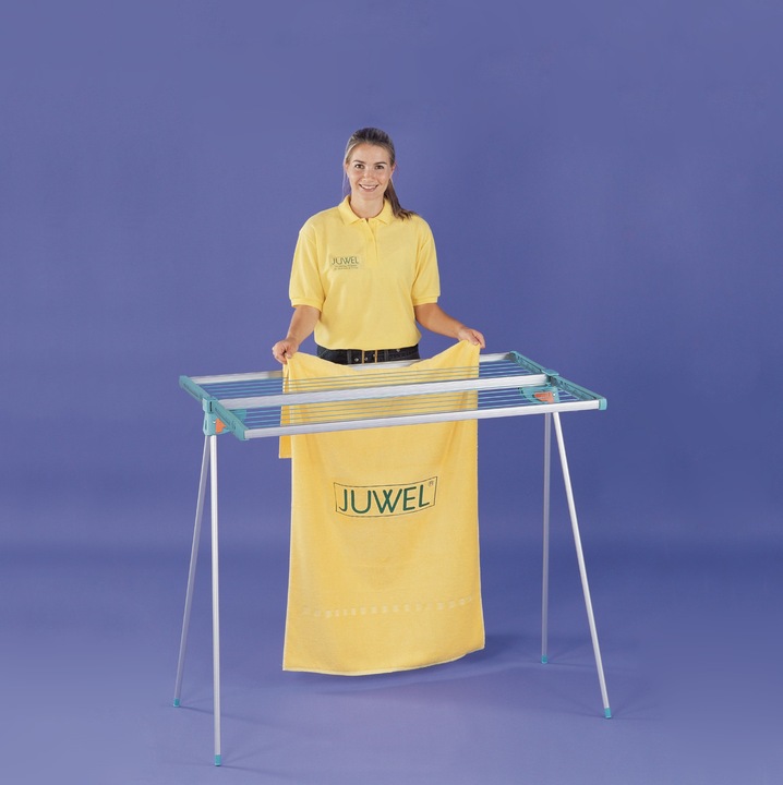 Produktbild Juwel Wäschetrockner Alu Twist 140, Wäscheständer kompakt, Wäscheleine 13,7 m (1.04 m)