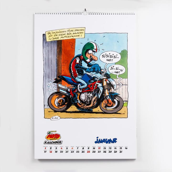 Actual product image MOTOmania Kalender 2026: Monatskalender im Grossformat (42 x 59 cm, Hardcover, German)