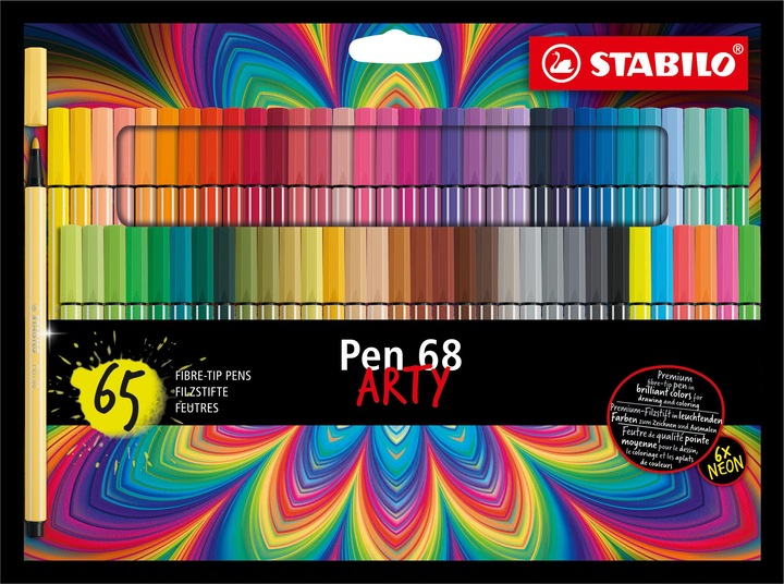 Actual product image STABILO Pen 68 (Multicoloured, 65 x)