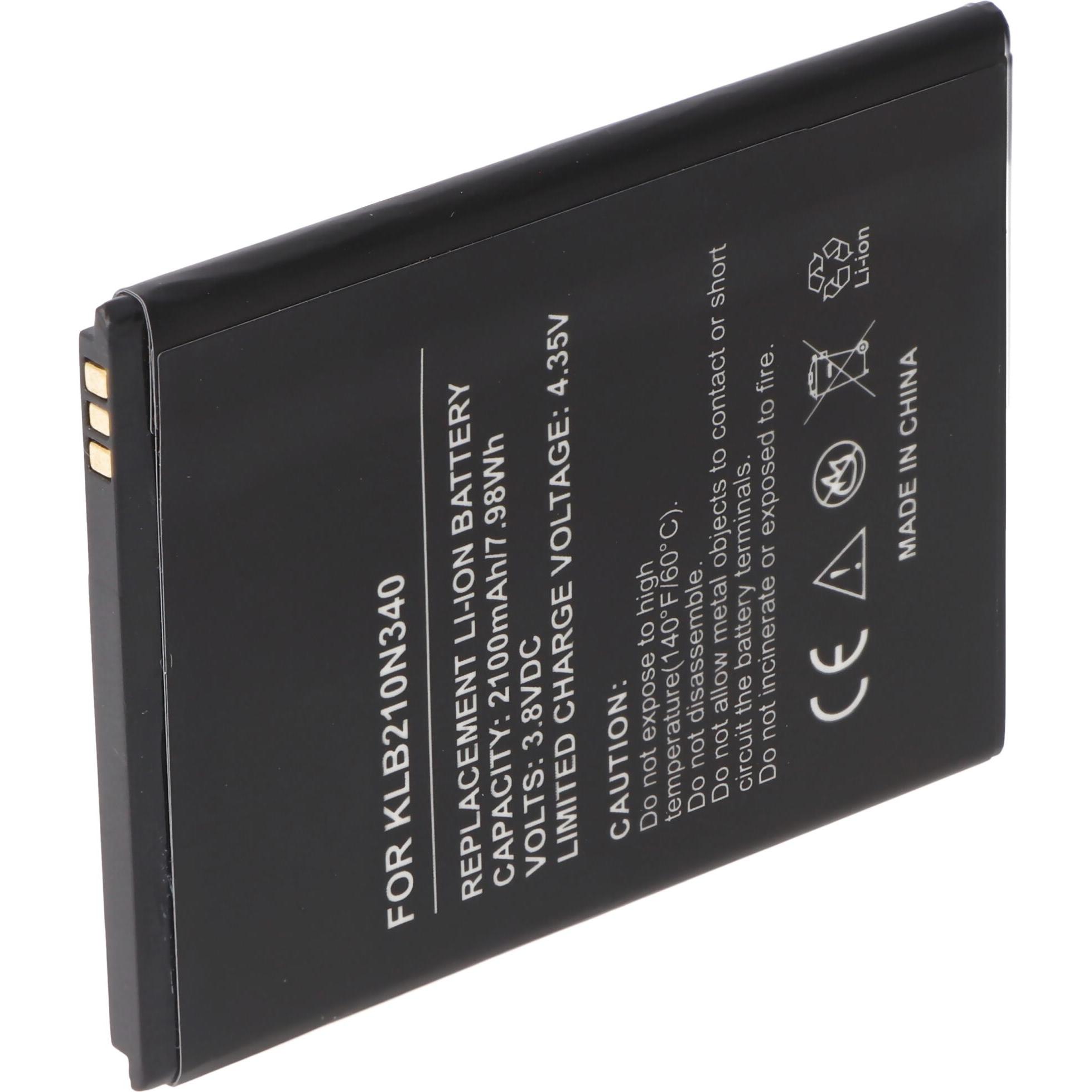 Thumbnail - XCell Akku passend für Konka R5 Akkutyp KLB210N340, 2100mAh, 3.8V, ca. 75,9x58,4x 4,3mm, Smartphone Akku