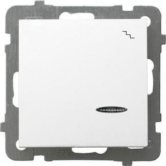 Ospel ŁP-3GS/m/00, Taster + Schalter, Weiss