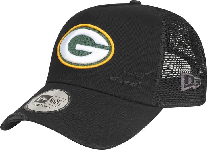 New Era Mesh Trucker Cap - DISTRESSED Green Bay Packers (One Size)