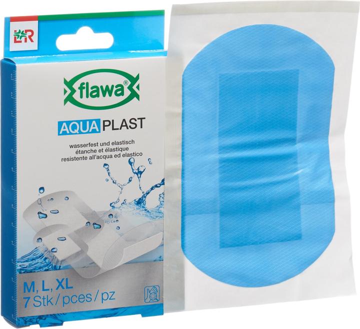 Image du produit Flawa Aqua Plast pansements adhésifs résistants à l'eau 3 tailles (7 x)