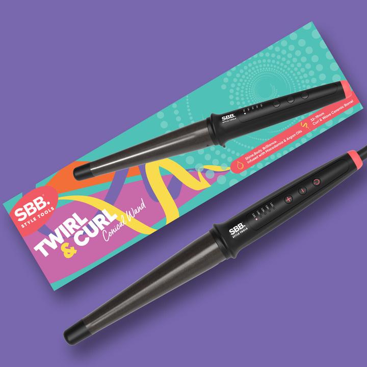 Produktbild SBB SBWD-1000-EU Twirl & Curl Conical Wand