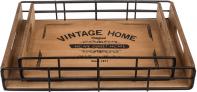 Produktbild Ootb Holz/Metall-Tablett, Vintage Home, 2er Set