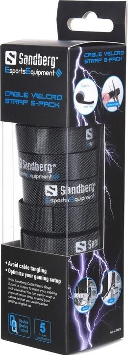 Produktbild Sandberg Velcro Strap (Klettkabelbinder, 1000 mm, 5 Stk.)
