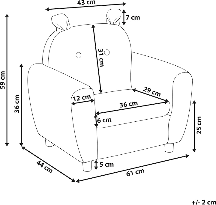 Actual product image Beliani Maribo (Child armchair)