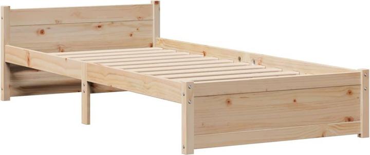 Actual product image vidaXL Solid wood bed (140 x 200 cm)