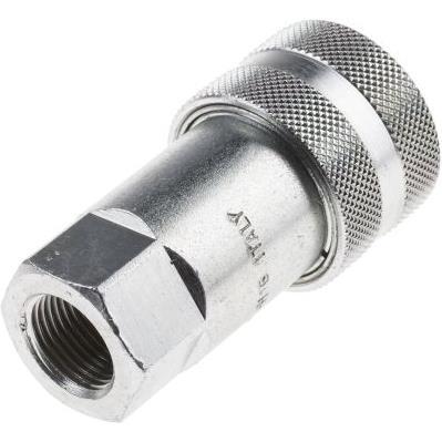 Thumbnail - Rs Pro, Rohrverbindungstechnik, Stahlkupplung, Körper mit 3/8" BSP (Rohrkupplung)