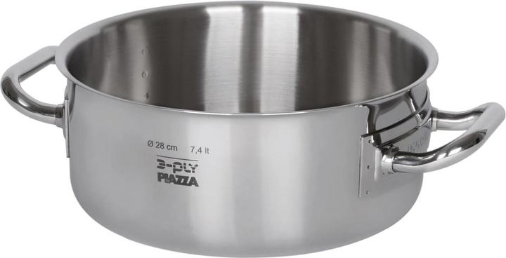 Immagine prodotto Piazza Cestino da buffet quadrato con coperchio avvolgibile, 36x57x36cm (Pentola, Acciaio inossidabile)