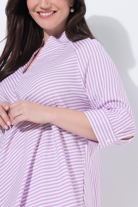 Actual product image Ulla Popken Diagonal Striped Blouse (56)