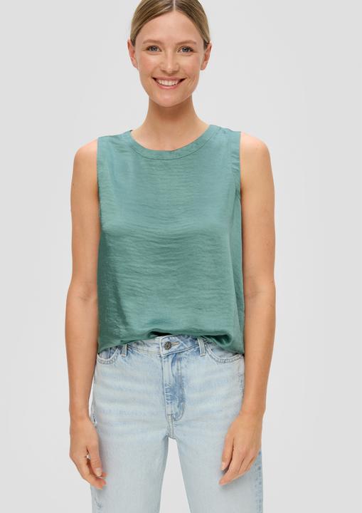 Actual product image s.Oliver Bluse Ärmelloses Satinshirt (46)