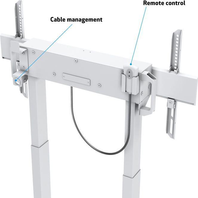 Actual product image Multibrackets Stand electr, -90", max 60 kg, white (60 kg, 37" - 90")