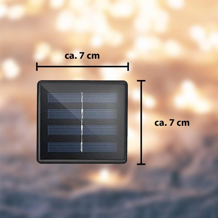 Immagine prodotto Hermex 22 m di luci solari a LED per l'illuminazione del giardino ghirlanda bianco caldo (22 m)