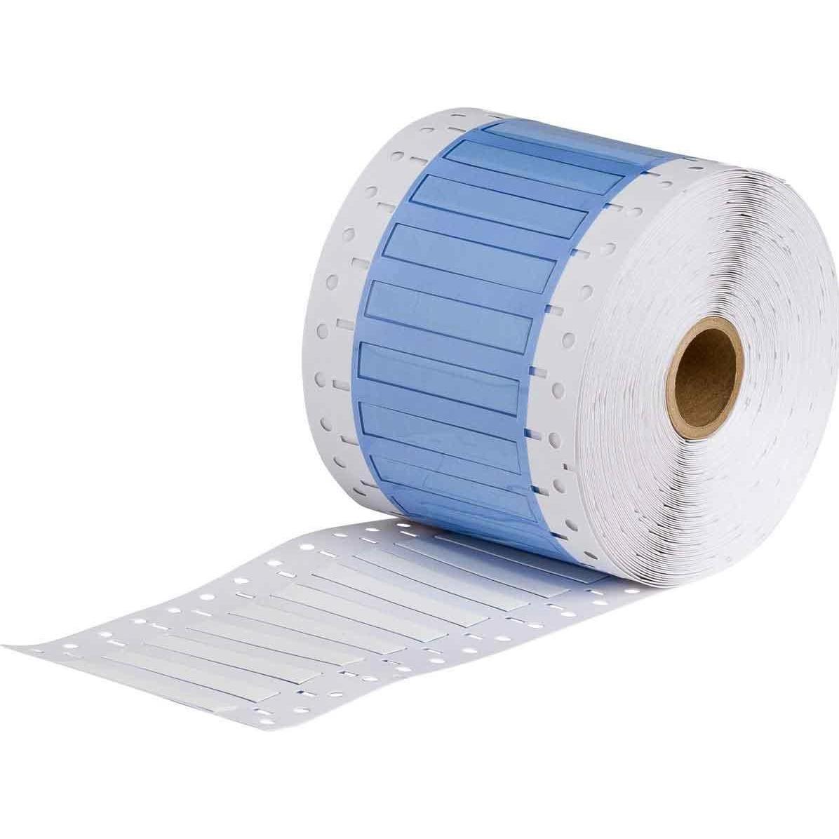 Brady, Etiketten, PS-187-2-WT-SC-2, B-342, Permasleeve, wärmeschrumpfd. Polyolefin, Weiss, 25.40 x 8.50 mm, für