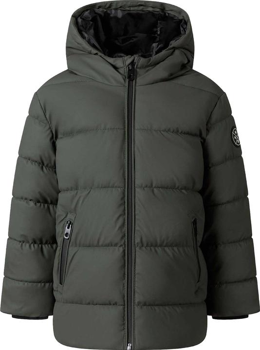 Actual product image Minoti Boys Patch PU Zip Pocket Padded Jacket (146, 152)