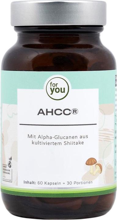 Actual product image For You Ahcc (60 pcs., Capsules, 35.70 g)