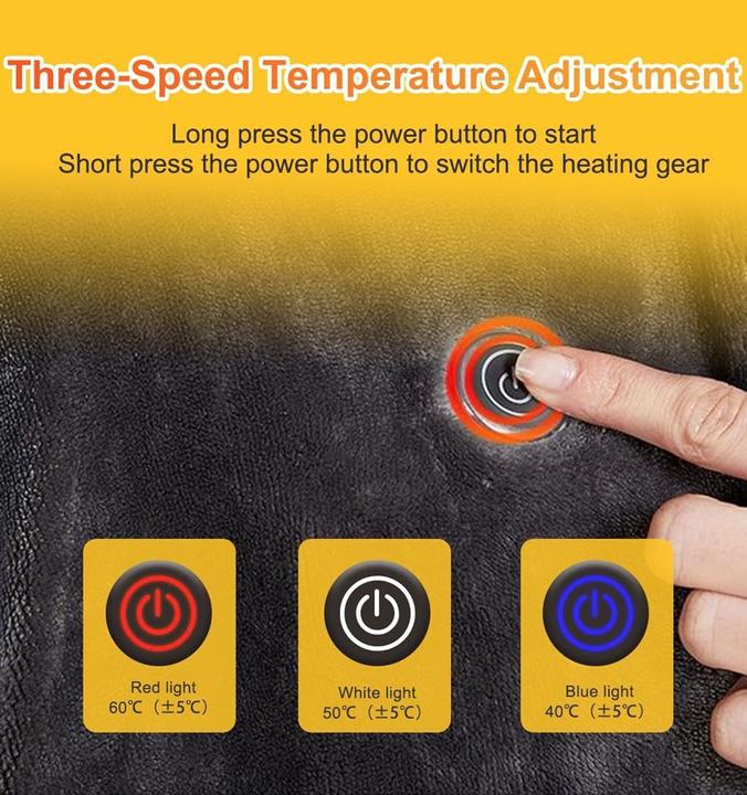 Immagine prodotto ASMI Coperta riscaldante in flanella con 3 livelli di riscaldamento 150x85cm (150 x 80 cm)
