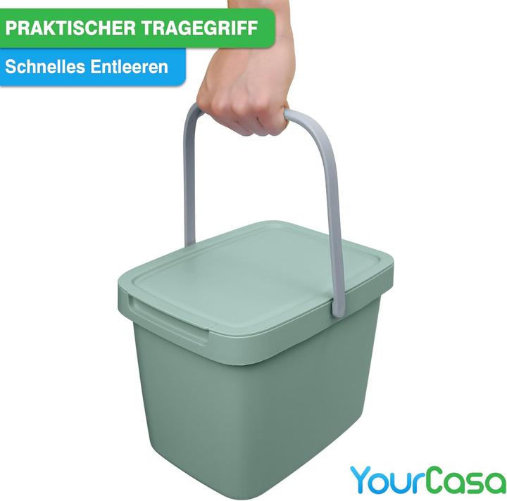 Produktbild YourCasa 2er-Set Bioabfallbehälter (6 l)