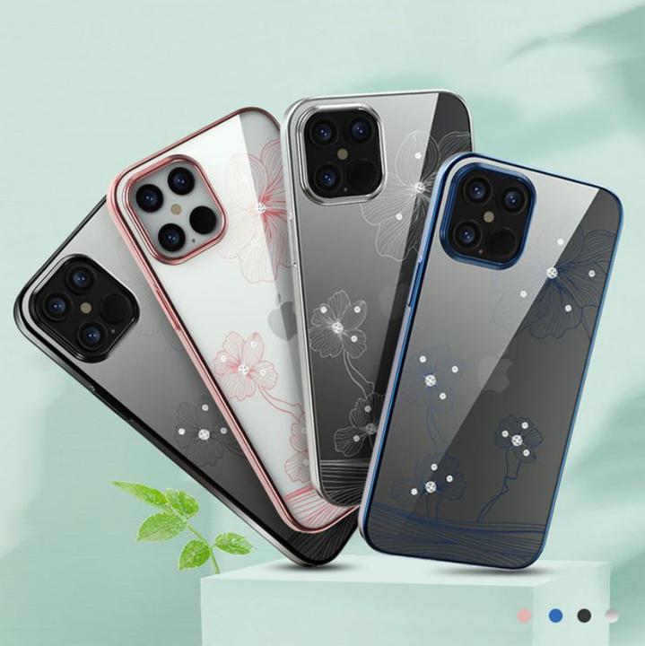Produktbild Devia Crystal Flora case iPhone 12/12 Pro blue (Apple iPhone 12)