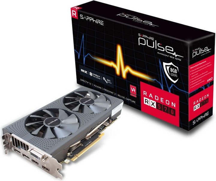 Actual product image Sapphire Radeon RX 570 (8 GB)