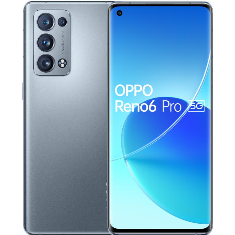 OPPO Reno6 Pro (256 GB, Lunar Grey, 6.50", Dual SIM, 5G), Smartphone, Grau