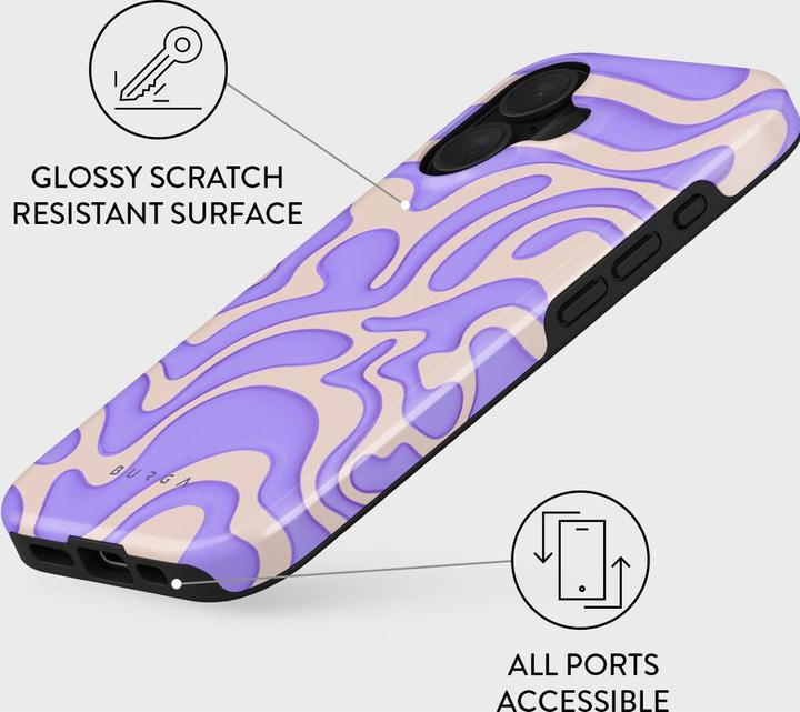Actual product image Burga Tough Case Apple iPhone 16 - Y2Kool (Apple iPhone 16)