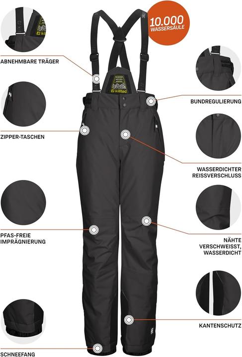Immagine prodotto Killtec Pantaloni da Sci per Ragazzi con Braghetta Staccabile (128)