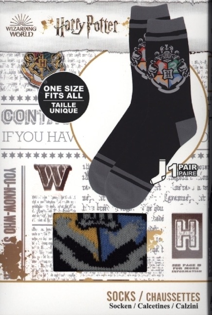 Image du produit ABYstyle Calze Harry Potter : Black & Grey - Hogwarts (Taille unique)