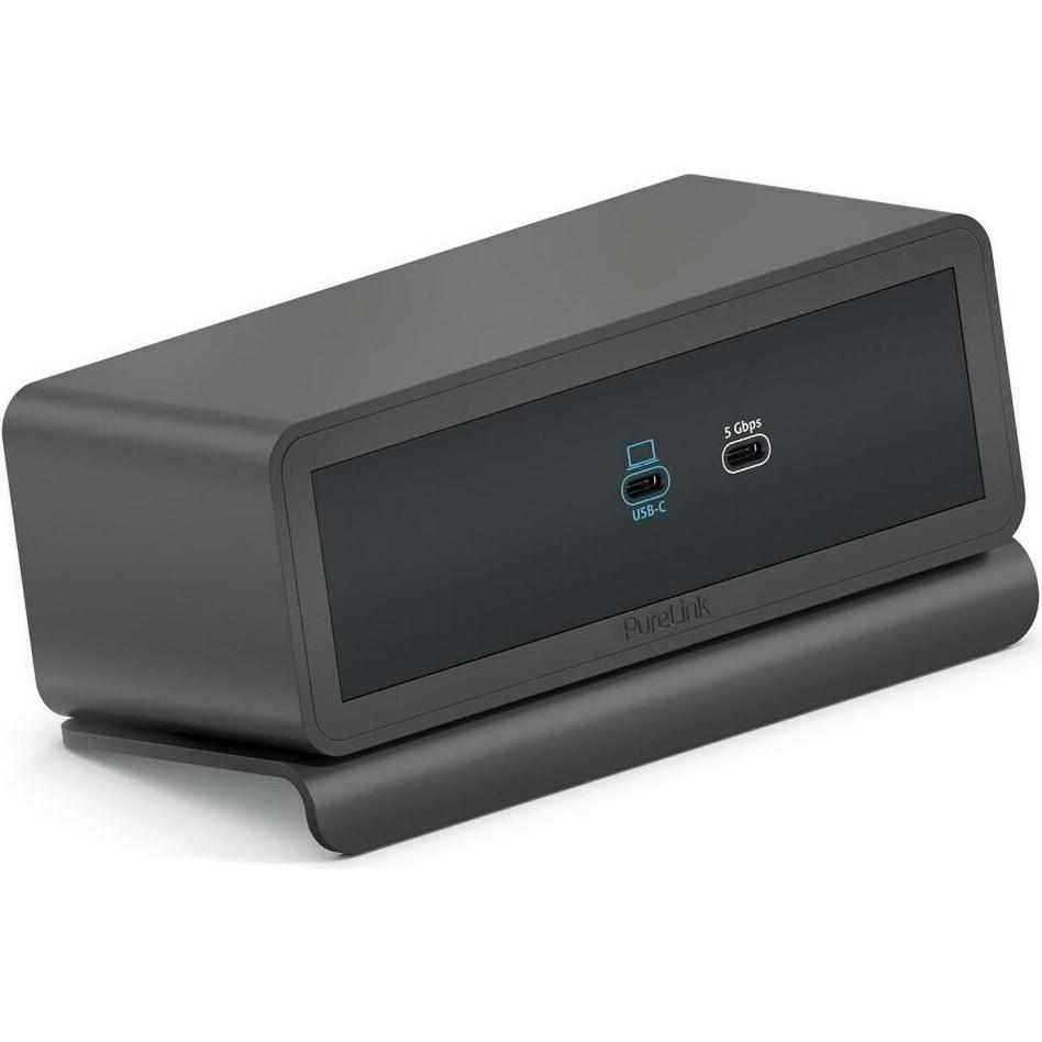 Purelink Dockingstation Mediahub2 USB-C, Grau (USB-C, 1 Ports), Dockingstation + USB Hub, Grau