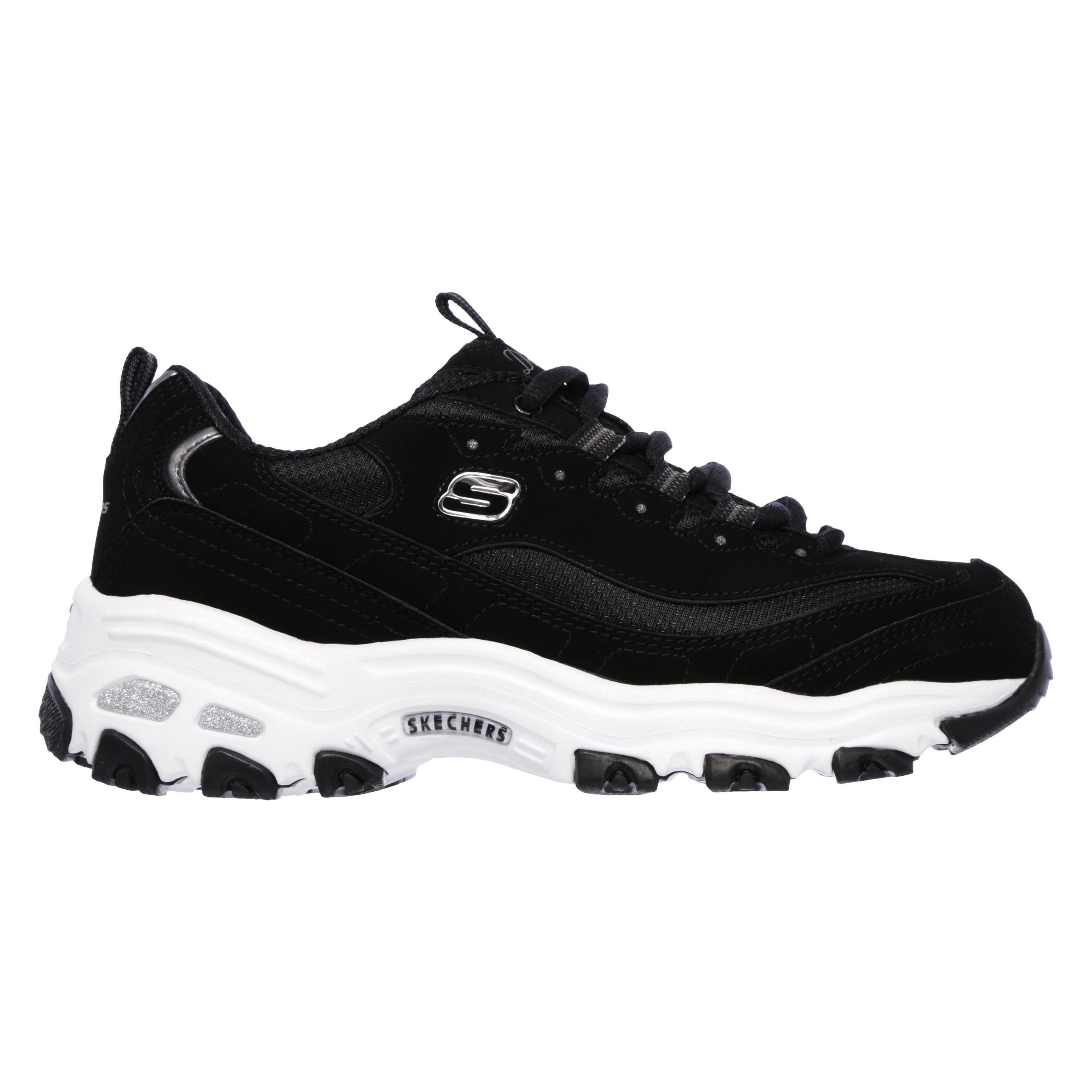 Skechers, Vrouwen, Sneakers, Dlites-Grootste Fan, Zwart, (41)