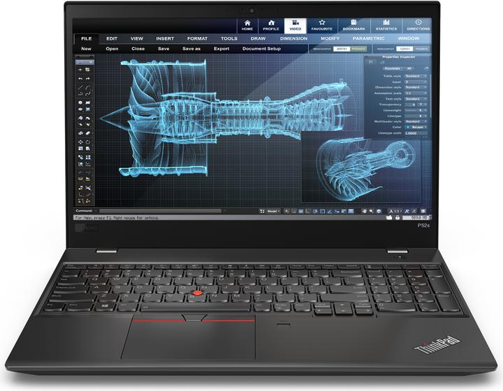 Produktbild Lenovo ThinkPad P52s - 1TB (15.60", 1000 GB, 16 GB, DE, Intel Core i7-8550U)