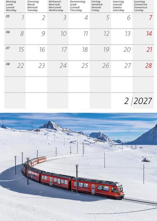 Actual product image Kleiner Schweizer Kalender 2027 (14.8 x 22 cm)