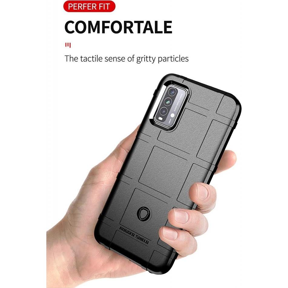 Thumbnail - Screenguard Xiaomi Redmi 9T Rugged Shield Hülle (Xiaomi Redmi 9T), Smartphone Hülle, Schwarz